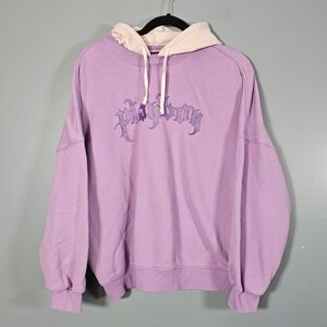 Playboy by PacSun Oversized Purple Lavender Embroidered Hoodie Women's Size S